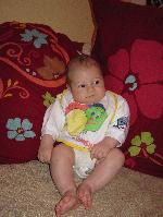 Er sitzt auch gerne herum - um auf uns aufzupassen!
